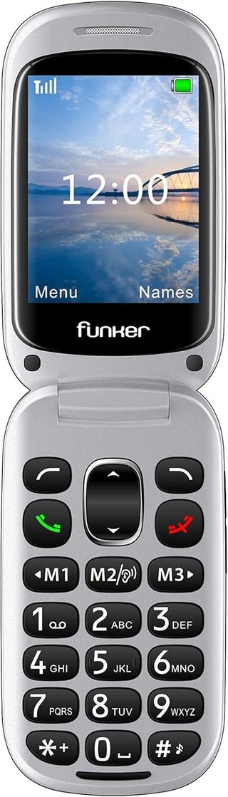 Telefono Funker E100 MAX Audio per anziani, facile da usare