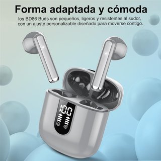 Jesebang Auriculares Bluetooth sonido pantalla led