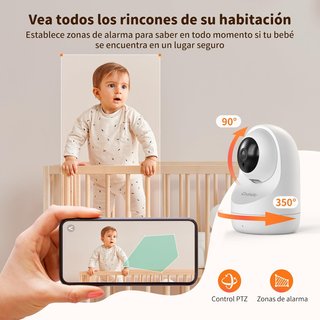- Cámara vigilancia bebé con pantalla LCD