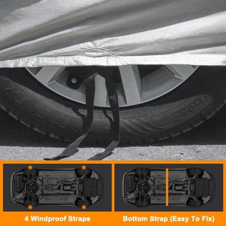 AOOSA funda coche impermeable anti UV