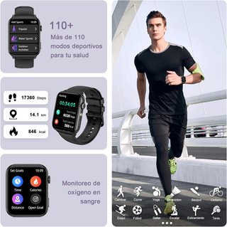 Smartwatch IOWODO per sport, chiamate, salute e stile