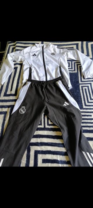 Conjunto Real Madrid Adidas Blanco y Negro