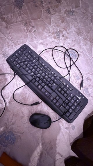 Teclado y Ratón Genius USB Negro
