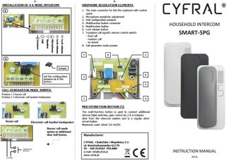 Telefono per casa Cyfral con sistema a fili nero