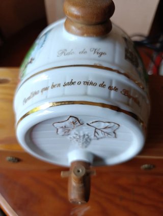 Set de vino decorativo barril y cuncas