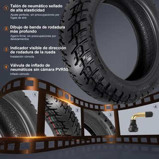 Pneumatici tubeless 10'' per scooter KuKirin G3