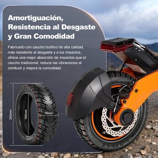 Pneumatici tubeless 10'' per scooter KuKirin G3