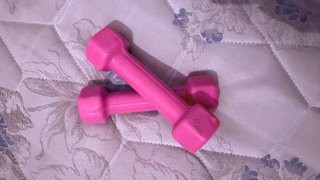 Piccoli manubri rosa