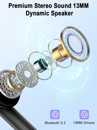 Auriculares inalámbricos Bluetooth 5.3 con
