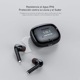 PORTENTUM Auriculares Bluetooth 6.0 Cancelación