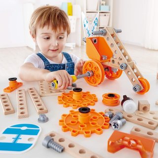 Hape set construcción madera imaginación regalo