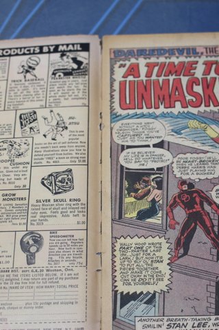 Marvel Comics. Daredevil #11, 1965. USA. ”A Time to Unmask!”.