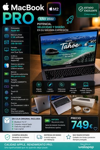 OFFERTA MacBook Pro 13 M2 8GB RAM 256GB