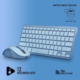 NGS Fantasy Kit Blue teclado ratón inalámbrico
