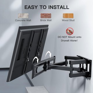 PERLESMITH soporte TV pared articulado 45kg 26-70"