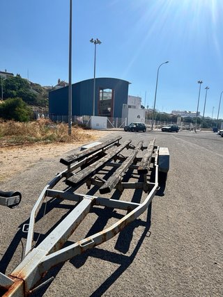 Remolque barco doble eje