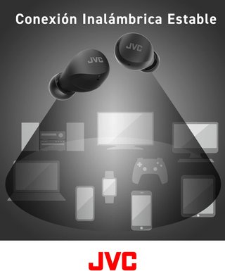 JVC auriculares inalámbricos pequeños [2ZCS]
