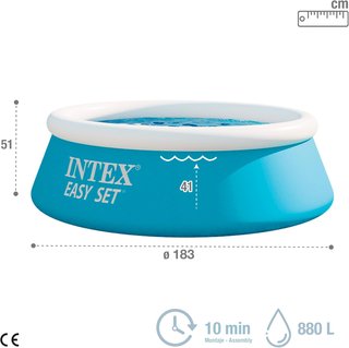 Intex 54402 piscina hinchable redonda 880L