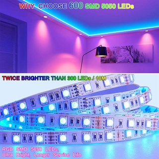 ALED LIGHT Tira LED 2x10m RGB Bluetooth