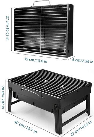Uten parrilla portátil carbón camping
