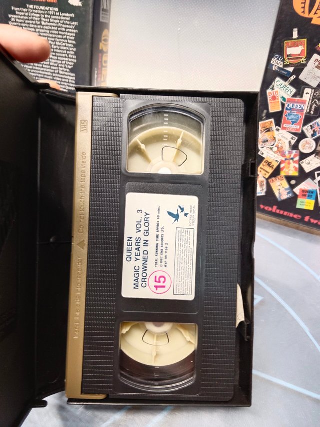 lote, 3 videos musicales, Queen , 3 VHS, mágic years 1987