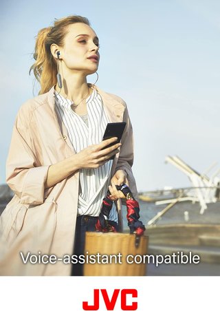 JVC auriculares inalámbricos botón verde