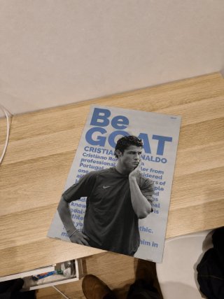 Póster Cristiano Ronaldo Joven GOAT