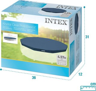 Intex cobertor piscina Metal & Prisma 457cm