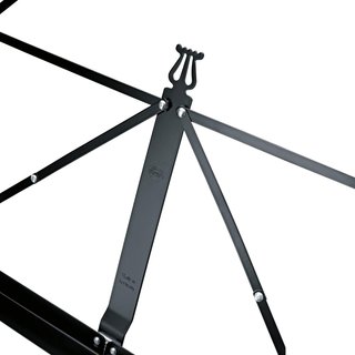 K&M atril plegable resistente acero negro