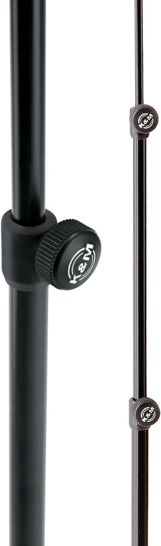 K&M atril plegable resistente acero negro