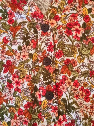 Camisa floral manga larga