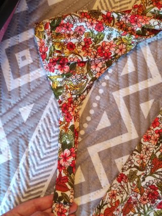 Camisa floral manga larga