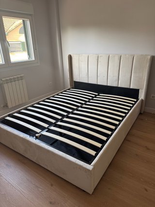 Cama canapé 160x200 Beige Tapizada