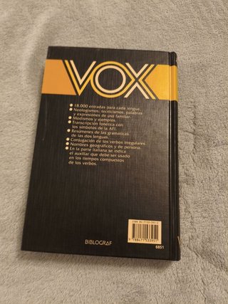 DICCIONARIO VOX ITALIANO-ESPAÑOL