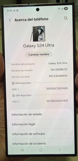 Samsung Galaxy S24 Ultra 512GB Negro