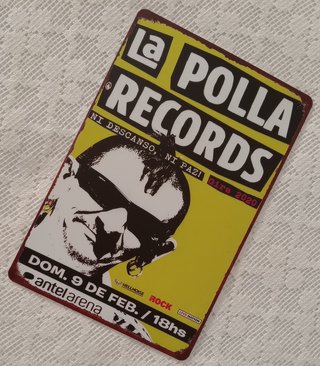 Póster Metal La Polla Records Gira 2020