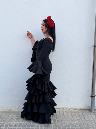 Traje de flamenca negro
