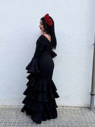 Traje de flamenca negro