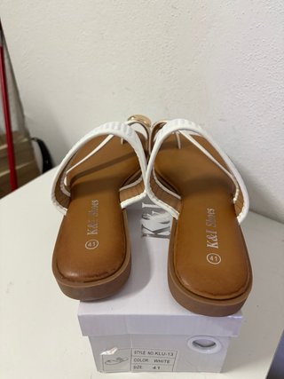 Sandalo donna bianco K&I Shoes tg 41 nuovo