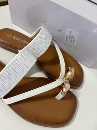 Sandalo donna K&I Shoes bianco tg 37 nuovo