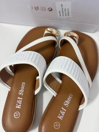Sandalo donna K&I Shoes bianco tg 37 nuovo