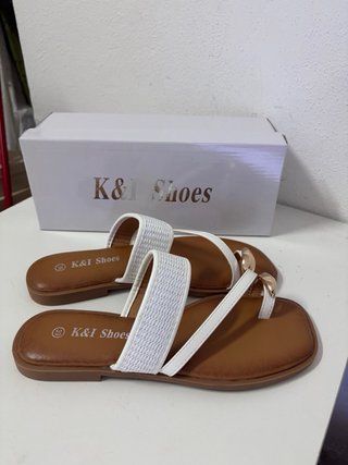 Sandalo K&I Shoes donna bianco tg 39 nuovo