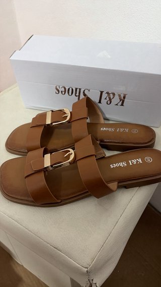 Sandali K&I Shoes donna marroni tg 40 nuovo