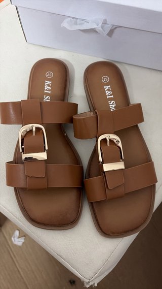 Sandali K&I Shoes donna marrone tg 37 nuovo