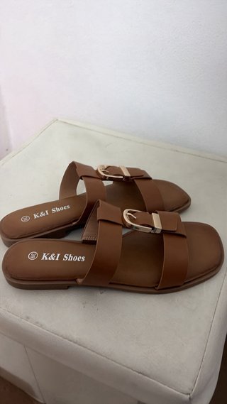 Sandali K&I Shoes donna marrone tg 39 nuovo