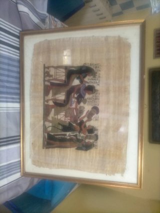 Quadro Egiziano Antico Carta