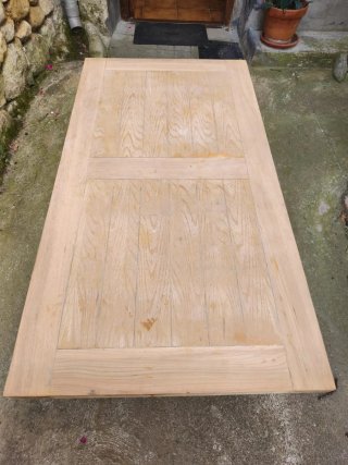MESA de centro de MADERA clara para salón