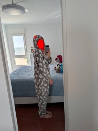 Pijama disfraz largo de conejo