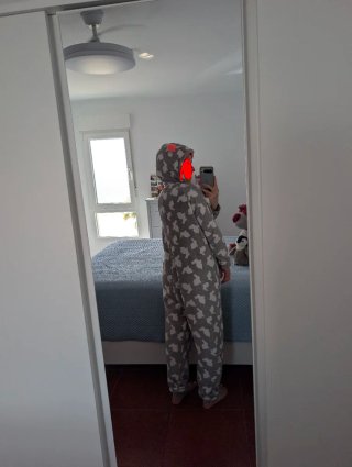 Pijama disfraz largo de conejo