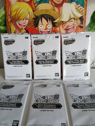 Lote Pre Release Dragon Ball Super Card Game TCG